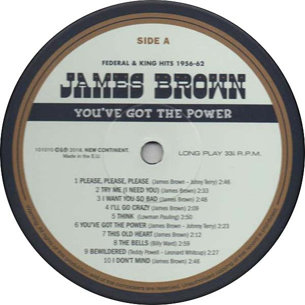 James Brown – You've Got The Power - Federal & King Hits 1956-62 LP vinyl record, image 3 of 4