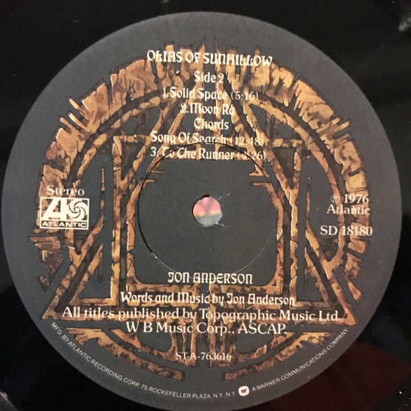 Jon Anderson – Olias Of Sunhillow LP vinyl record, image 5 of 6