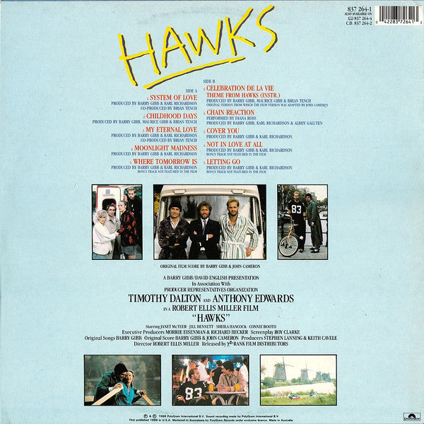 Barry Gibb – Music From The Original Soundtrack 'Hawks' LP vinyl record, image 2 of 6