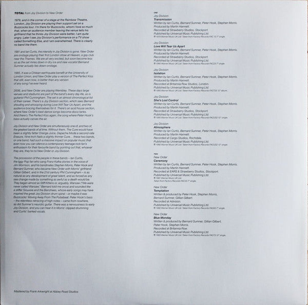 New Order, Joy Division – Total From Joy Division To New Order (2xLP) LP vinyl record, image 6 of 10