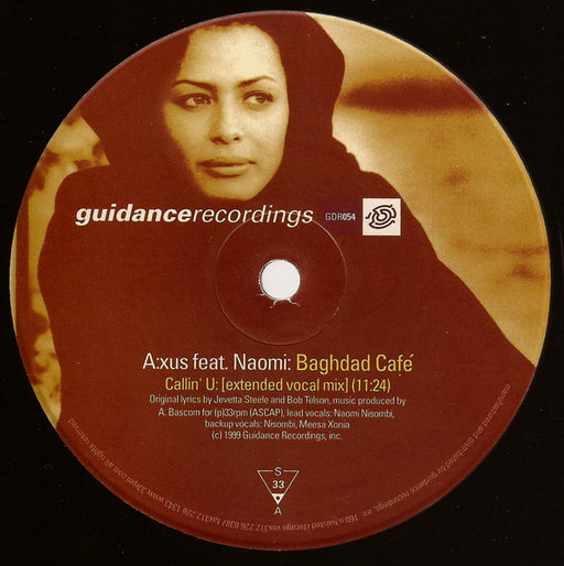 A:xus, Naomi N' Sembi – Baghdad Café 12" vinyl record, image 1 of 3