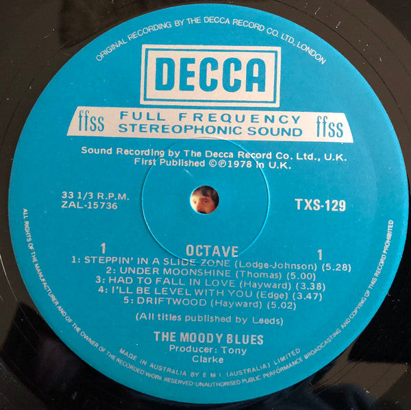 The Moody Blues – Octave LP vinyl record, image 3 of 3