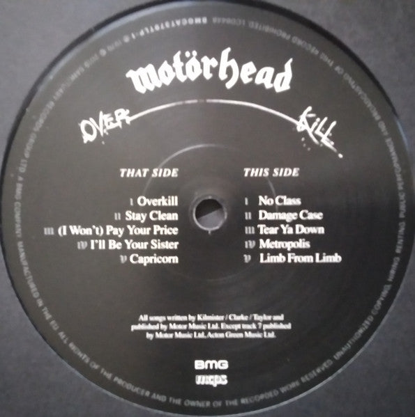 Motörhead – Overkill LP vinyl record, image 5 of 10