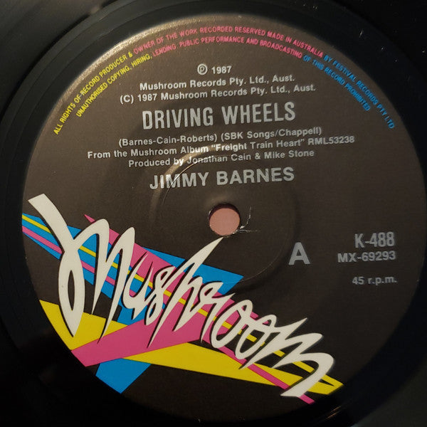 Jimmy Barnes – Driving Wheels 7" vinyl record, image 4 of 6