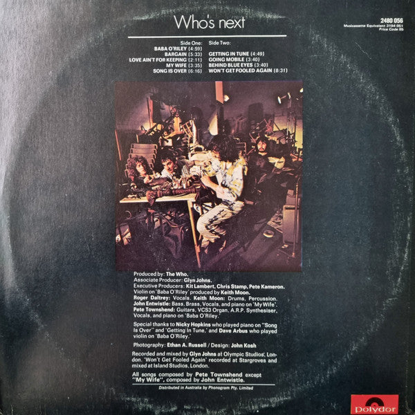 The Who – Who's Next LP vinyl record, image 2 of 4