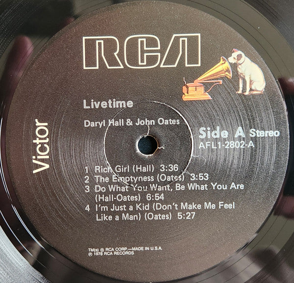 Daryl Hall & John Oates – Livetime LP vinyl record, image 3 of 5