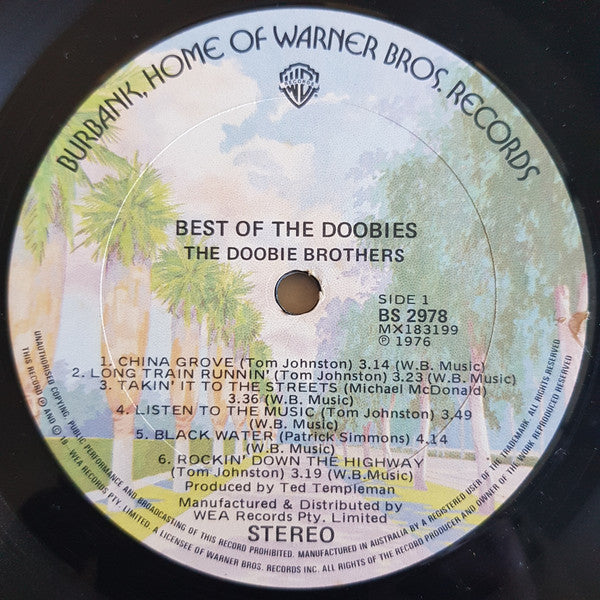 The Doobie Brothers – Best Of The Doobies LP vinyl record, image 3 of 4