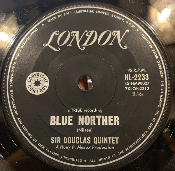 Sir Douglas Quintet – The Tracker 7" vinyl record, image 2 of 2