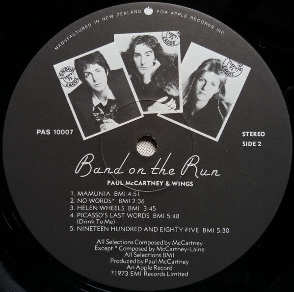Wings – Band On The Run LP vinyl record, image 7 of 7