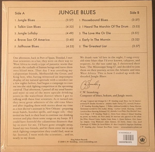 C.W. Stoneking – Jungle Blues LP vinyl record, image 2 of 4