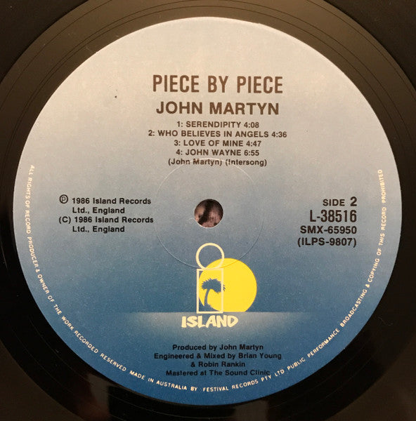 John Martyn – Piece By Piece LP vinyl record, image 6 of 6