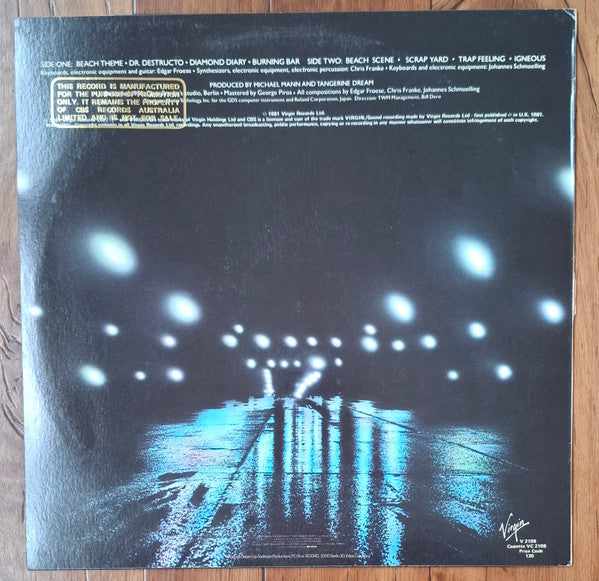 Tangerine Dream – Thief LP vinyl record, image 2 of 5