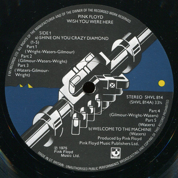Pink Floyd – Wish You Were Here LP vinyl record, image 3 of 6