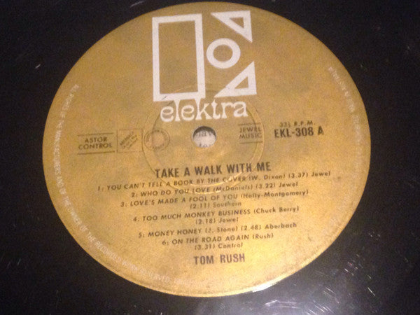 Tom Rush – Take A Little Walk With Me LP vinyl record, image 3 of 4