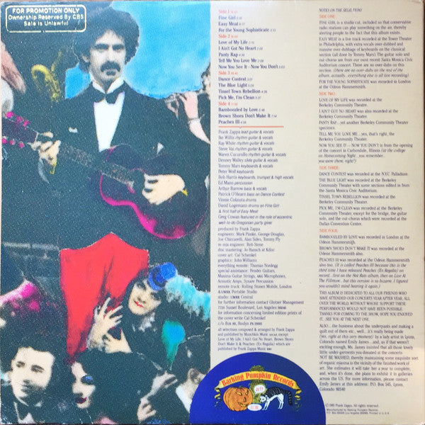 Frank Zappa – Tinsel Town Rebellion (2xLP) LP vinyl record, image 4 of 10