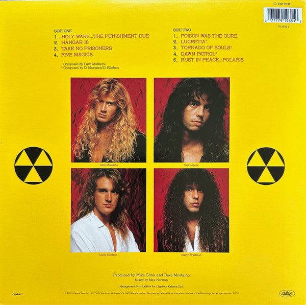 Megadeth – Rust In Peace LP vinyl record, image 2 of 8