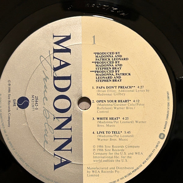 Madonna – True Blue LP vinyl record, image 3 of 4