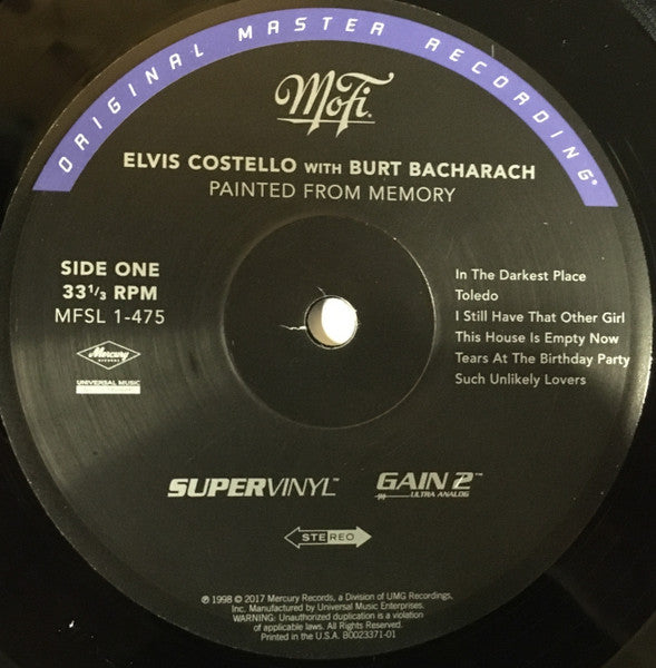 Elvis Costello, Burt Bacharach – Painted From Memory LP vinyl record, image 6 of 7