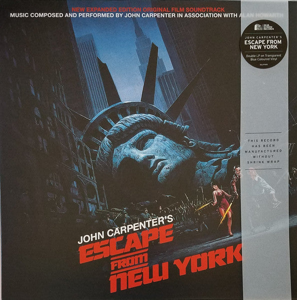 John Carpenter, Alan Howarth – John Carpenter's Escape From New York (New Expanded Edition Original Film Soundtrack) (2xLP) LP vinyl record, image 1 of 10