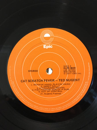 Ted Nugent – Cat Scratch Fever LP vinyl record, image 6 of 6