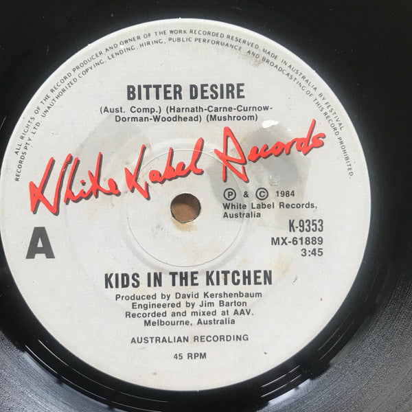 Kids In The Kitchen – Bitter Desire 7" vinyl record, image 2 of 3