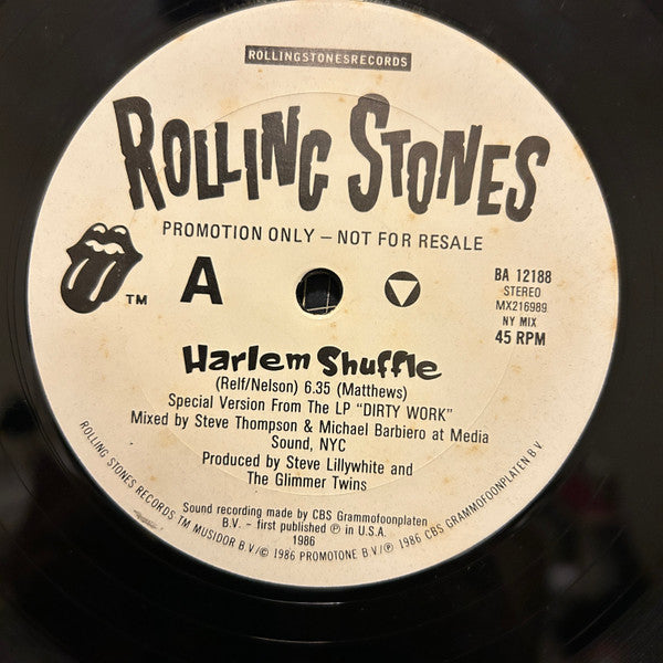 The Rolling Stones – Harlem Shuffle 12" vinyl record, image 3 of 4