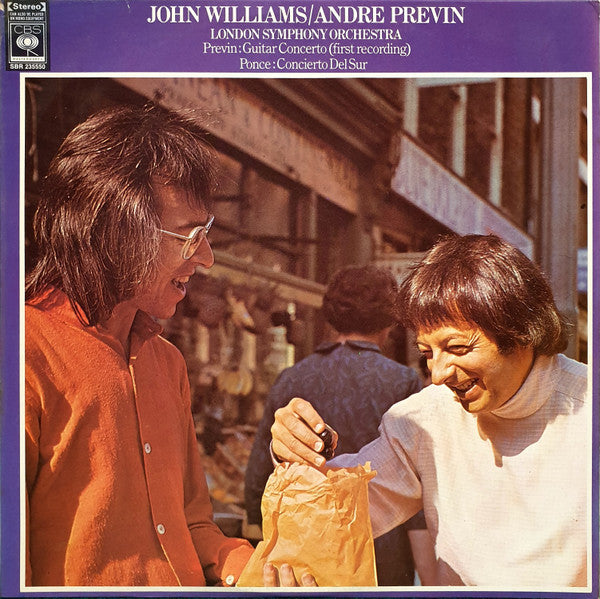 John Williams, André Previn, London Symphony Orchestra, André Previn, Manuel María Ponce Cuéllar – Guitar Concerto / Concierto Del Sur LP vinyl record, image 1 of 4