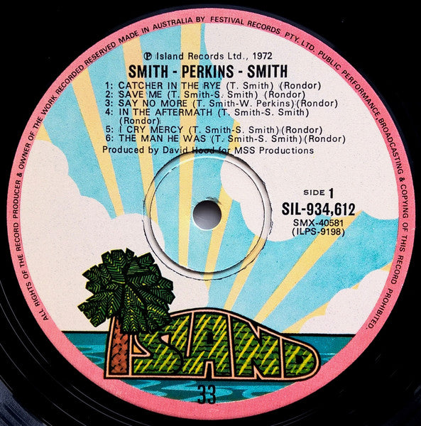 Smith, Perkins & Smith – Smith Perkins Smith LP vinyl record, image 3 of 4