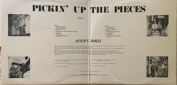 Aesop's Fables, Sonny Bottari – Pickin' Up The Pieces LP vinyl record, image 2 of 4