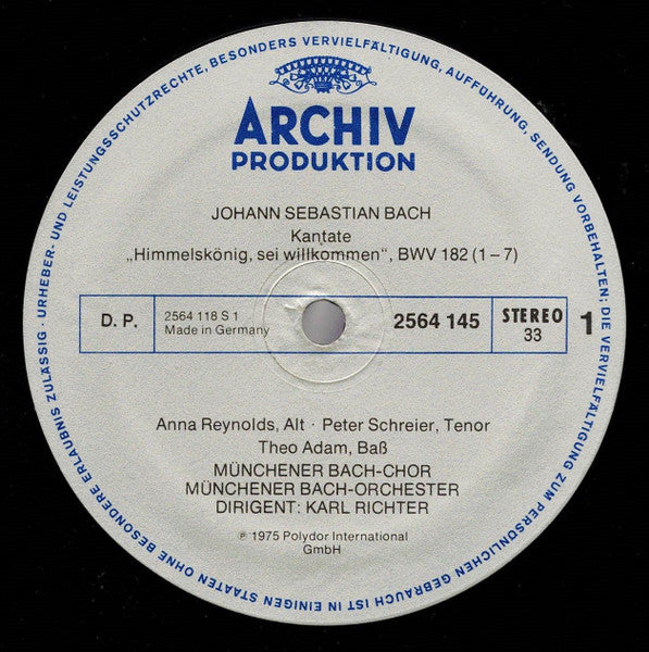 Johann Sebastian Bach, Edith Mathis, Anna Reynolds, Peter Schreier, Dietrich Fischer-Dieskau, Münchener Bach-Chor, Münchener Bach-Orchester – Kantaten Ostern = Easter = Pâques (6xLP) LP vinyl record, image 7 of 10