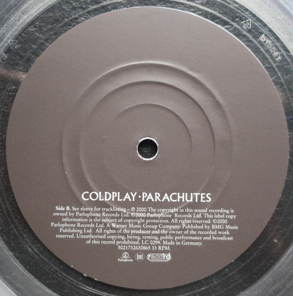 Coldplay – Parachutes LP vinyl record, image 7 of 9