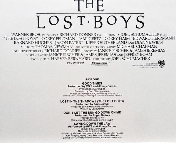 Various – The Lost Boys - Original Motion Picture Soundtrack LP vinyl record, image 4 of 8
