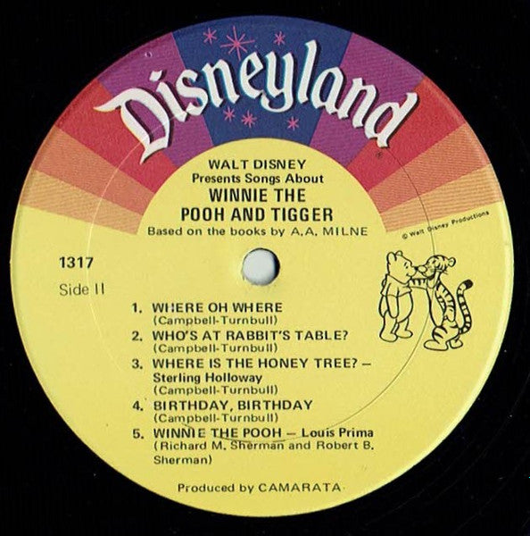 Various – Winnie The Pooh And Tigger LP vinyl record, image 4 of 4