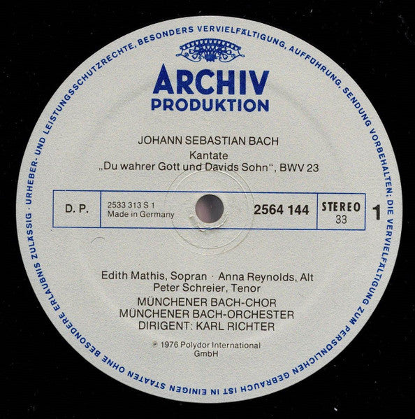 Johann Sebastian Bach, Edith Mathis, Anna Reynolds, Peter Schreier, Dietrich Fischer-Dieskau, Münchener Bach-Chor, Münchener Bach-Orchester – Kantaten Ostern = Easter = Pâques (6xLP) LP vinyl record, image 5 of 10