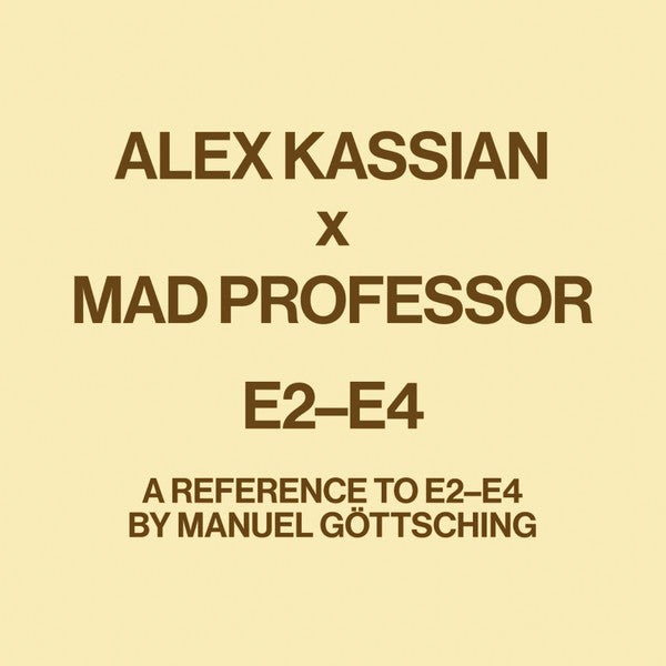 Alex Kassian, Mad Professor – E2-E4 (A Reference To E2-E4 By Manuel Göttsching) 12" vinyl record, image 1 of 4