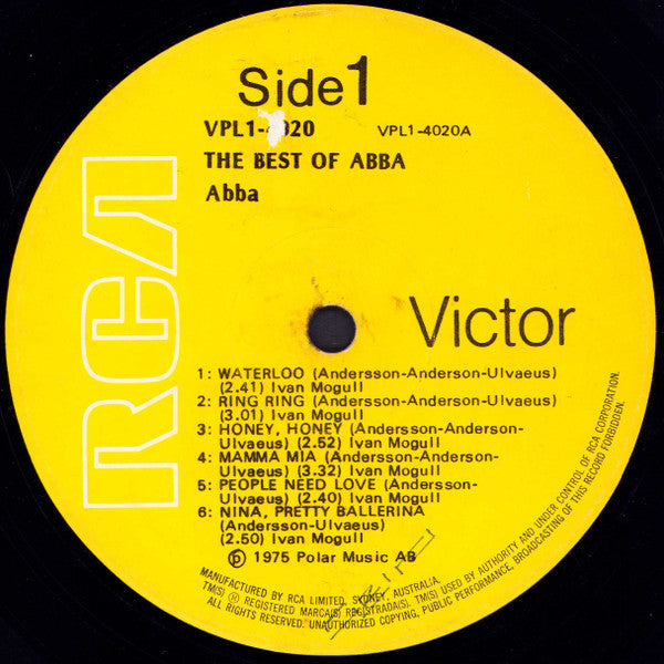 ABBA – The Best Of ABBA LP vinyl record, image 3 of 4