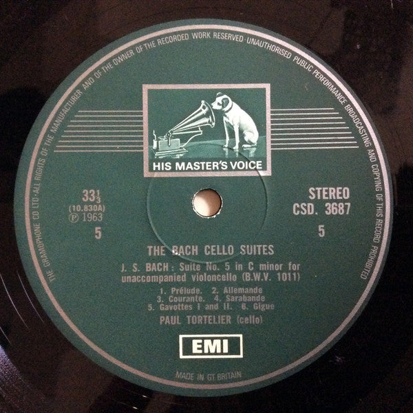 Johann Sebastian Bach, Paul Tortelier – The Cello Suites (3xLP) LP vinyl record, image 6 of 10