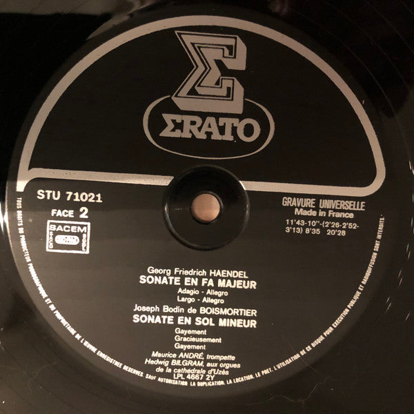 Maurice André, Hedwig Bilgram – Trompette Et Orgue-Vol 9 LP vinyl record, image 6 of 6