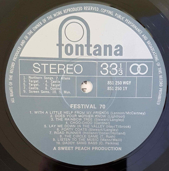 Various – Festival 70 LP vinyl record, image 3 of 3