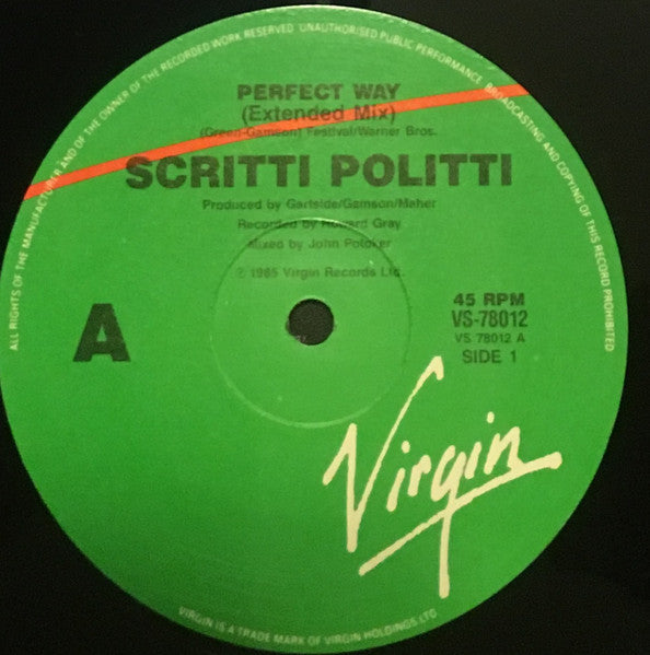 Scritti Politti – Perfect Way 12" vinyl record, image 3 of 4