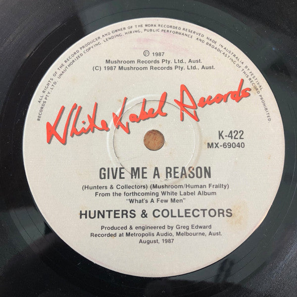 Hunters & Collectors – Do You See What I See? 7" vinyl record, image 2 of 2