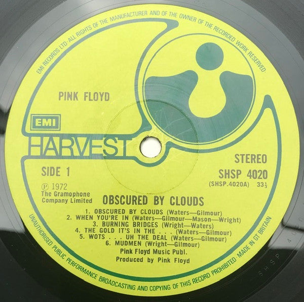 Pink Floyd – Obscured By Clouds LP vinyl record, image 8 of 9