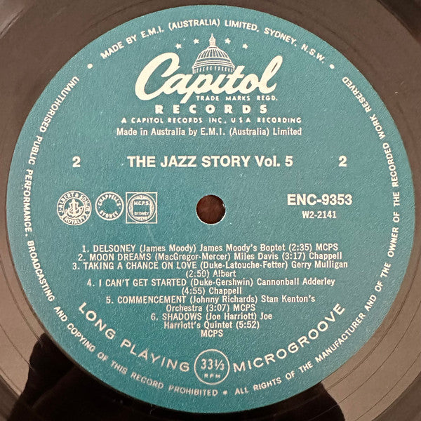 Various – The Jazz Story Volume 5 (Rare Records Of The Men And The Music: Modern And Free Form) LP vinyl record, image 4 of 4