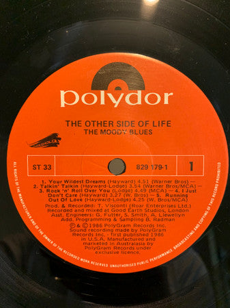 The Moody Blues – The Other Side Of Life LP vinyl record, image 3 of 4