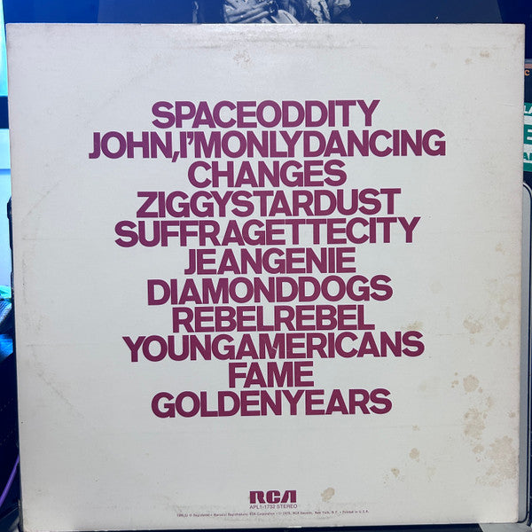 David Bowie – ChangesOneBowie LP vinyl record, image 2 of 4