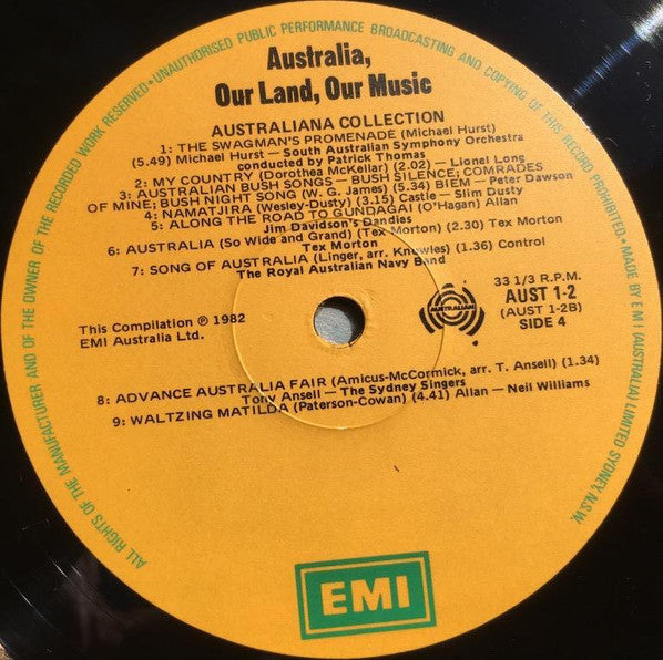 Various – Australia - Our Land Our Music (2xLP) LP vinyl record, image 7 of 7