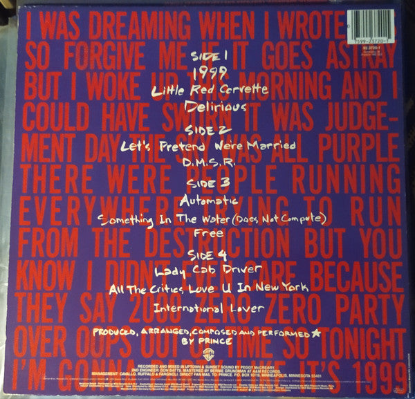 Prince – 1999 (2xLP) LP vinyl record, image 2 of 10