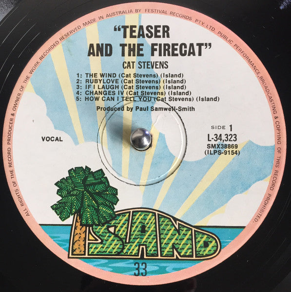 Cat Stevens – Teaser And The Firecat LP vinyl record, image 4 of 5