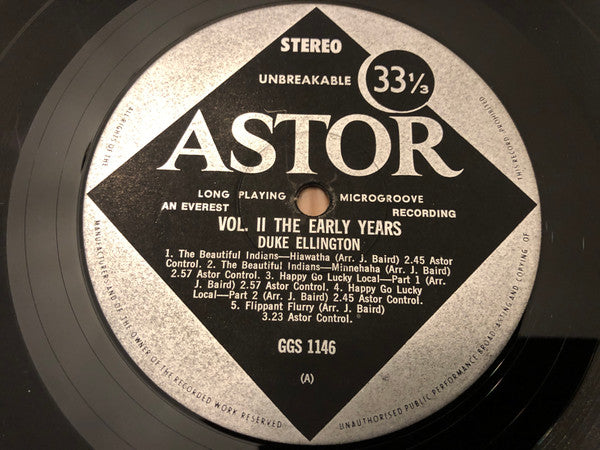 Duke Ellington And His Orchestra – Duke Ellington Vol 2 The Early Years LP vinyl record, image 3 of 4