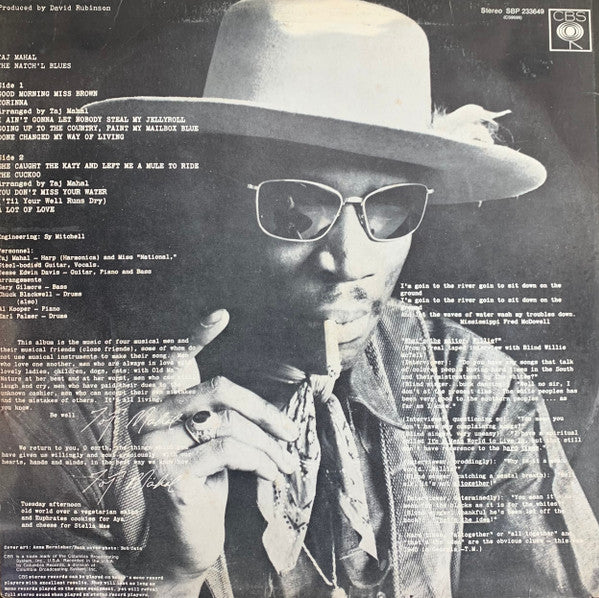 Taj Mahal – The Natch'l Blues LP vinyl record, image 2 of 4